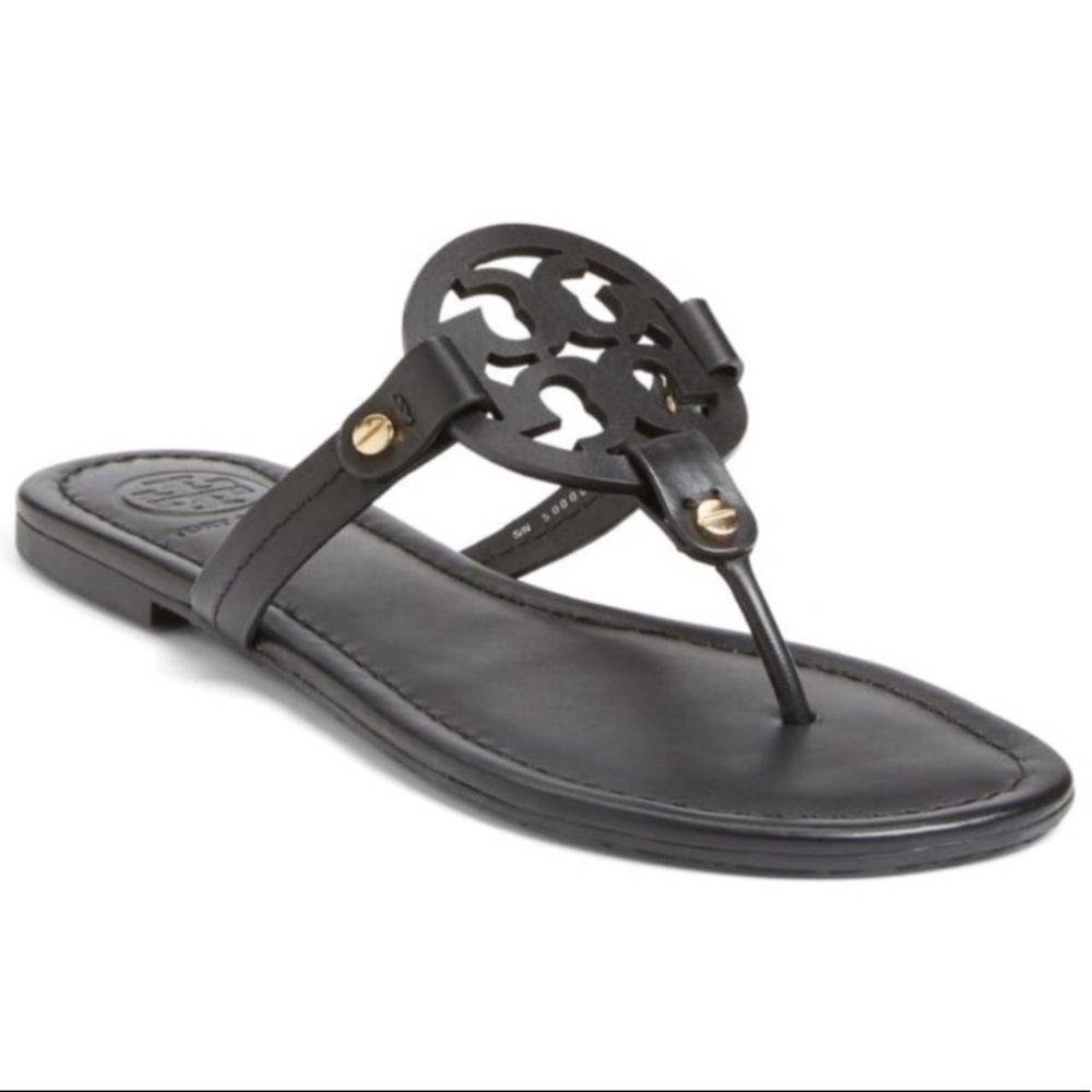 Tory Burch Miller Sandals Black 9.5 lightly worn